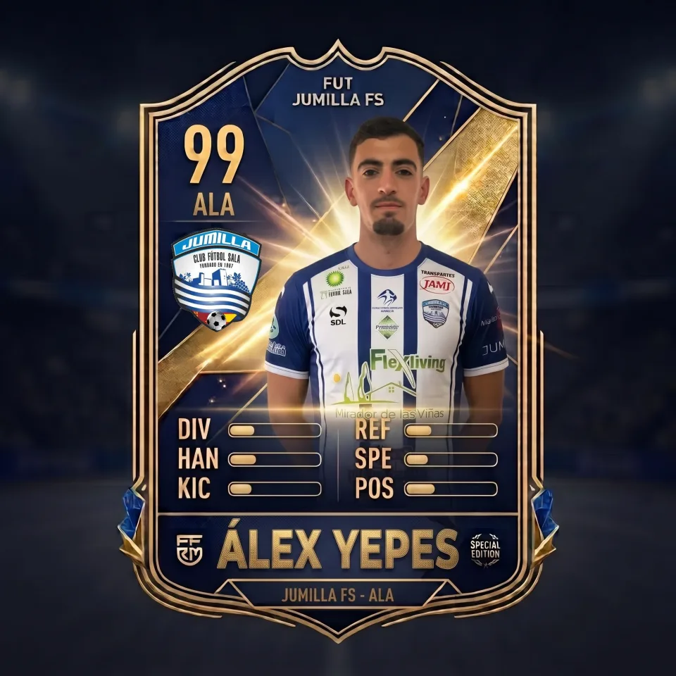 Álex Yepes, integrante de la plantilla del CFS Jumilla