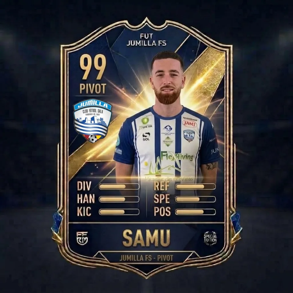 Samu, integrante de la plantilla del CFS Jumilla