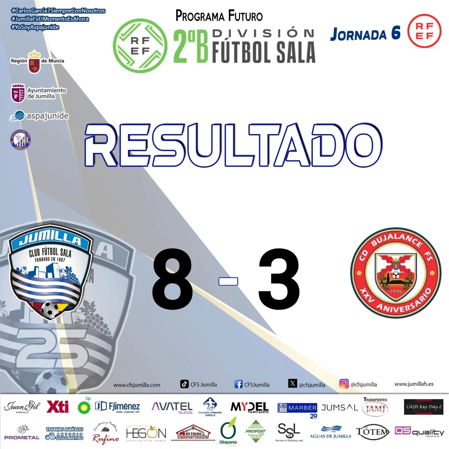 CFS Jumilla se exhibe ante Bujalance con una goleada para soñar (8-3)