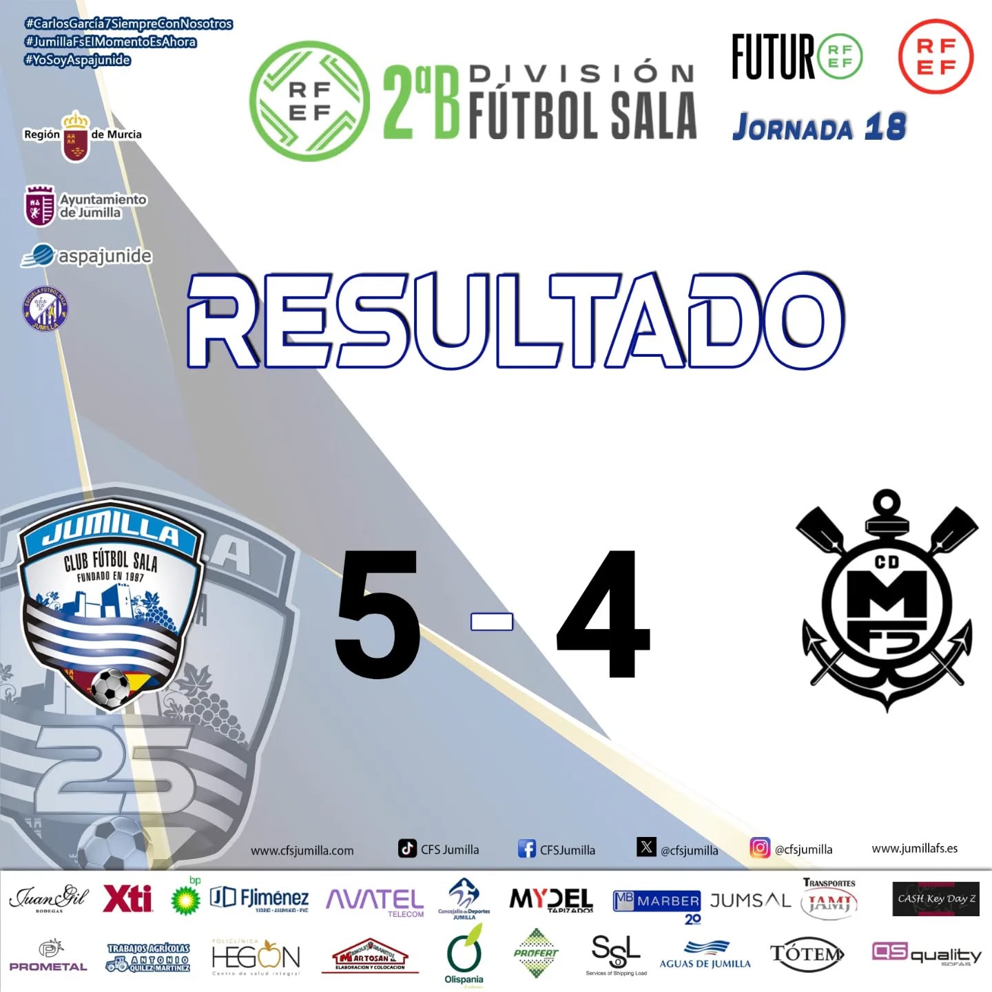 Tres goles de Adri Ortiz sostienen al CFS Jumilla ante Malacitano