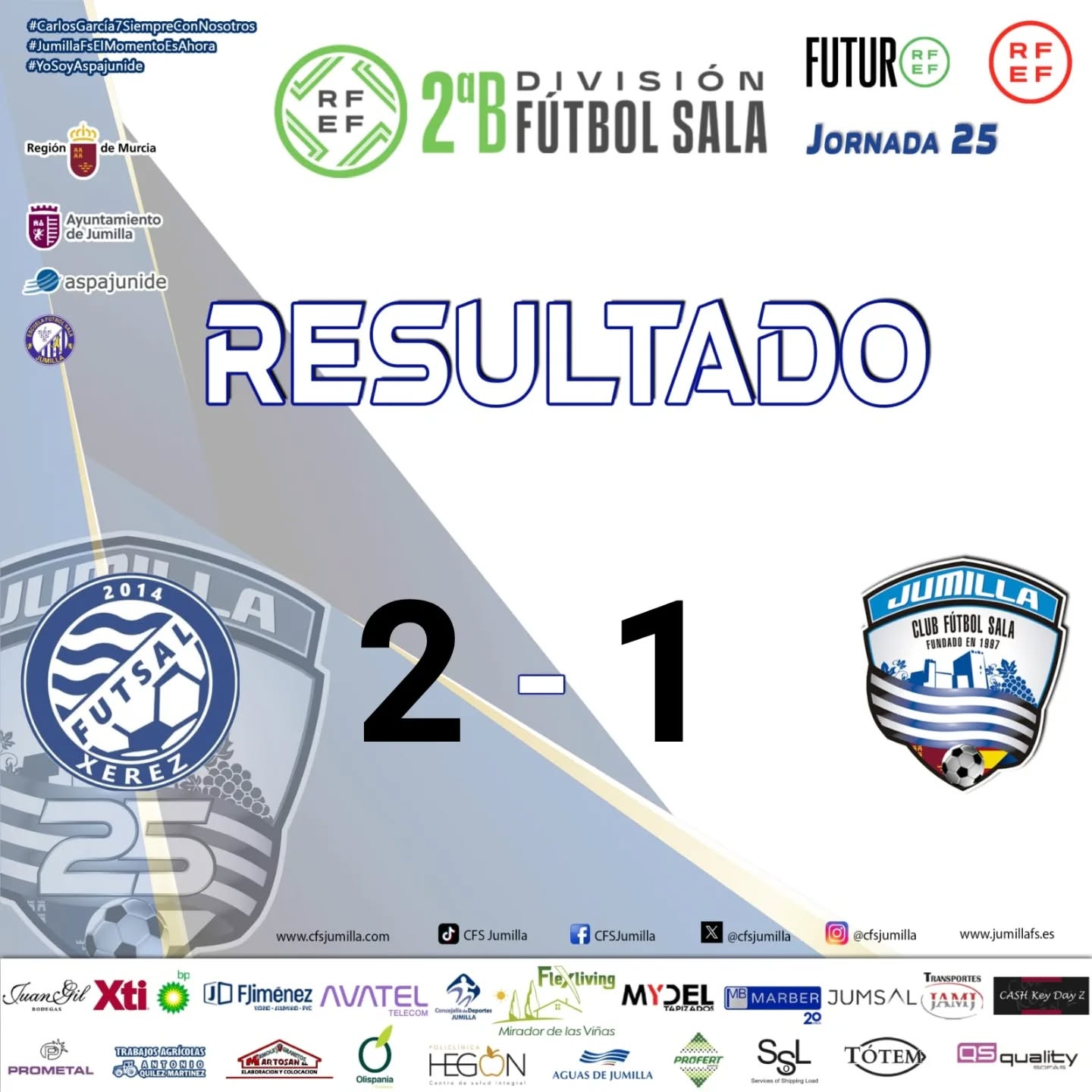 El Flexliving Jumilla FS compite hasta el último aliento, pero cae por la mínima en Jerez